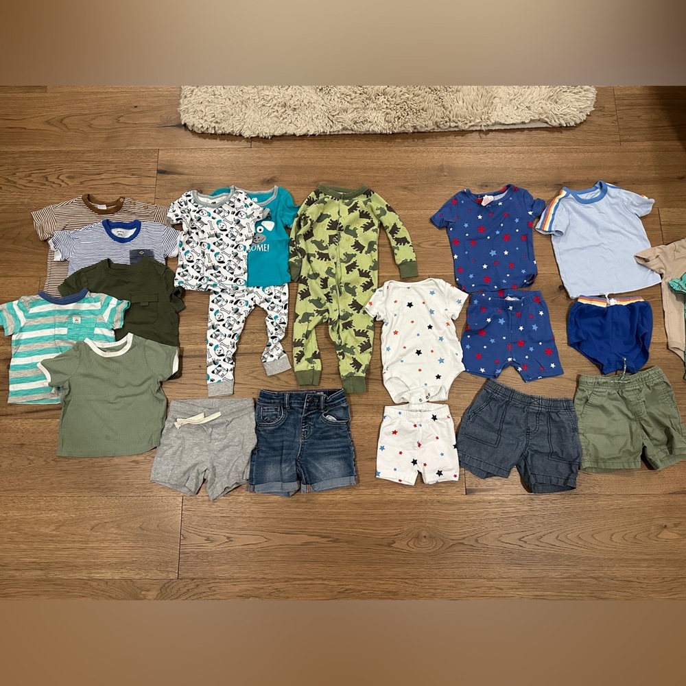 18m baby boy toddler summer bundle play clothes